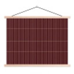 Lijnen - Patroon - Bordeaux textielposter latten blank klein 122 -3d