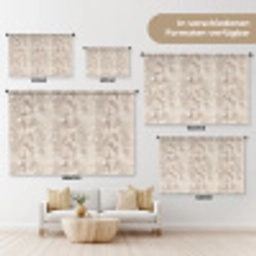 Slang - Patroon - Beige Wandkleed katoen klein 269 -tsfeer8_DE