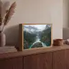 Waterval - Bomen - Bergen Light Box met batterij (Wandlamp) middel -sfeer2