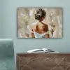 Vrouw - Verf - Abstract - Beige - Modern canvas 2cm klein -sfeer4
