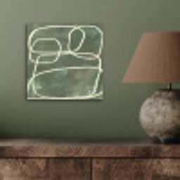 Abstract - Groen - Kunst - Modern aluminium wit klein -sfeer2