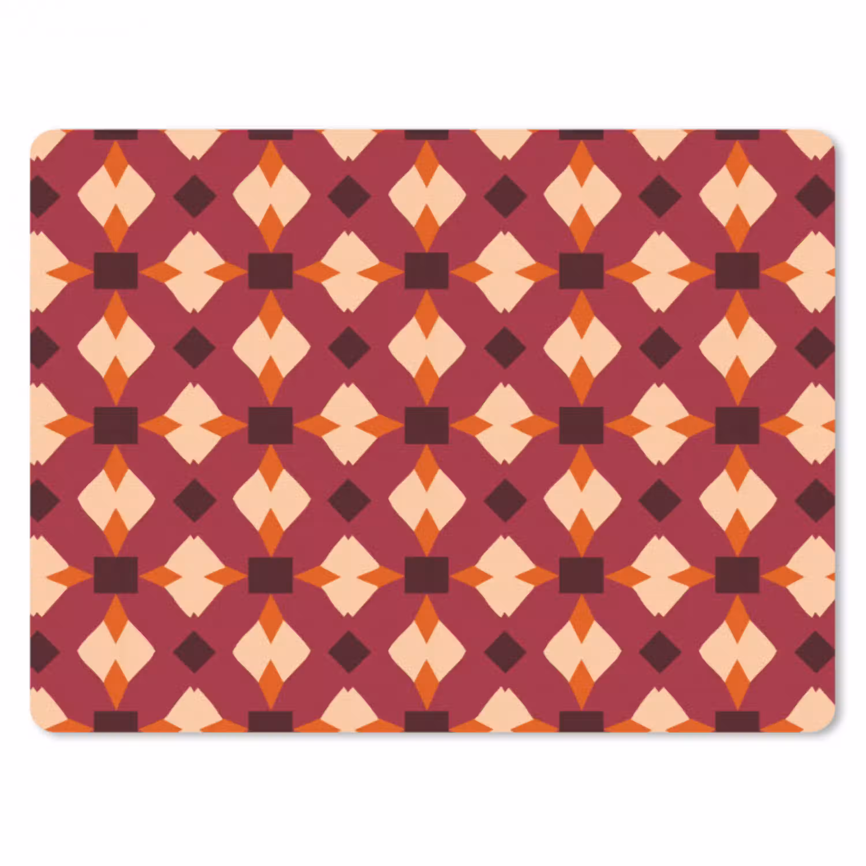Retro - Patroon - Kleurrijk muismat rubber klein 262 -3d