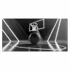 Basketbal - Basketbalveld - Lichtlijnen Muismat XXL klein -3d_leeg