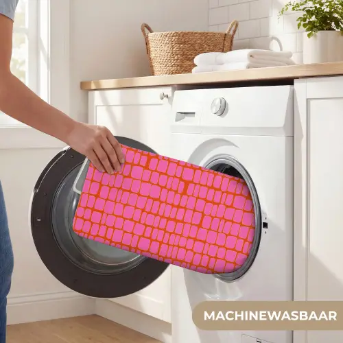Organisch - Raster - Roze WCmat klein 1009 -USP_WasbaarNL