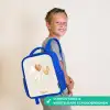 Hartjes in zachte beige tinten Kinderrugzak - Blauw middel -sfeer3_NL