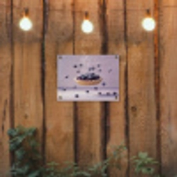 Eten - Taart - Bessen - Blauw tuinposter los doek klein -sfeer1