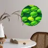 Limoen - Groen - Water Wandcirkel behangsticker klein 186 -sfeer3