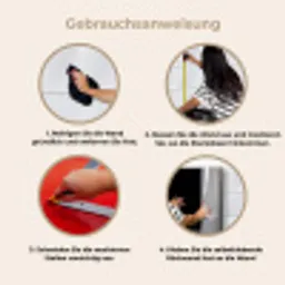 Zwart - Effen kleur keuken achterwand 2 middel 865 -gebruiksaanwijzing_DE