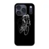 Lijntekening - Wit - Wielrennen - Snelheid Telefoonhoesje iPhone 17 Pro klein -3d
