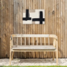 Zwart - Abstract - Japandi Tuinposter op houten frame 2 cm dik klein -sfeer4