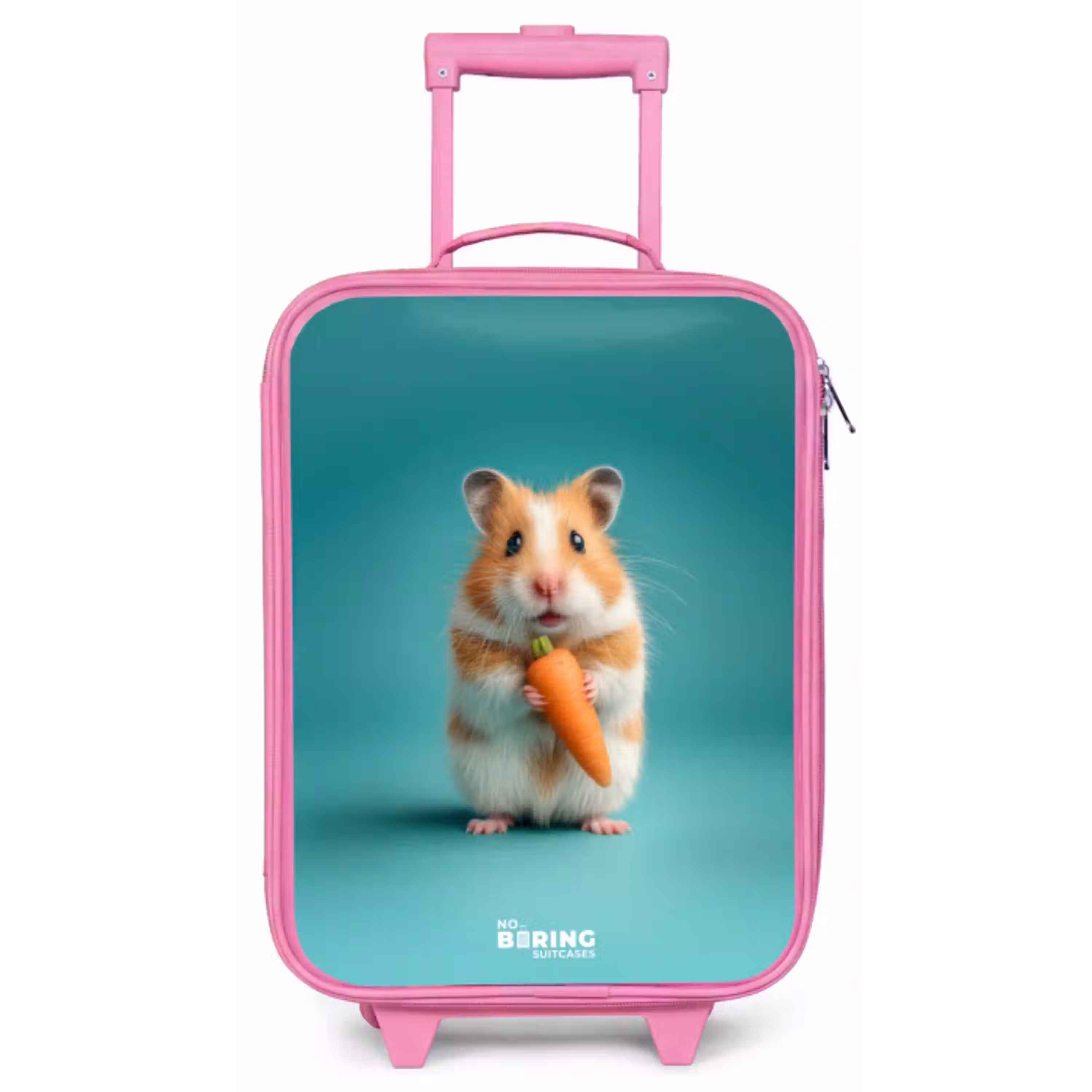 Hamster - Wortel - Dier Kinderkoffer - Roze klein -zz3dotto