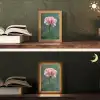 Anjer - Roze - Bloemblaadjes Light Box met kabel (Tafellamp) klein -sfeer3