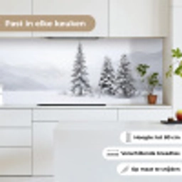 Fijnsparren - Sneeuw - Winter - Landschap - Stilte keuken achterwand 2 middel -sfeer4_NL
