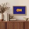 Blauw - Geel - OH - Schaduw Light Box met kabel (Tafellamp) klein -sfeer2
