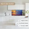 Zee - Strand - Zonsondergang - Wolken - Horizon keuken achterwand 2 middel -sfeer4_NL