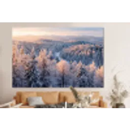 Bos - Bergen - Goud - Winter - Warm forex 5mm xxl -bovenbank