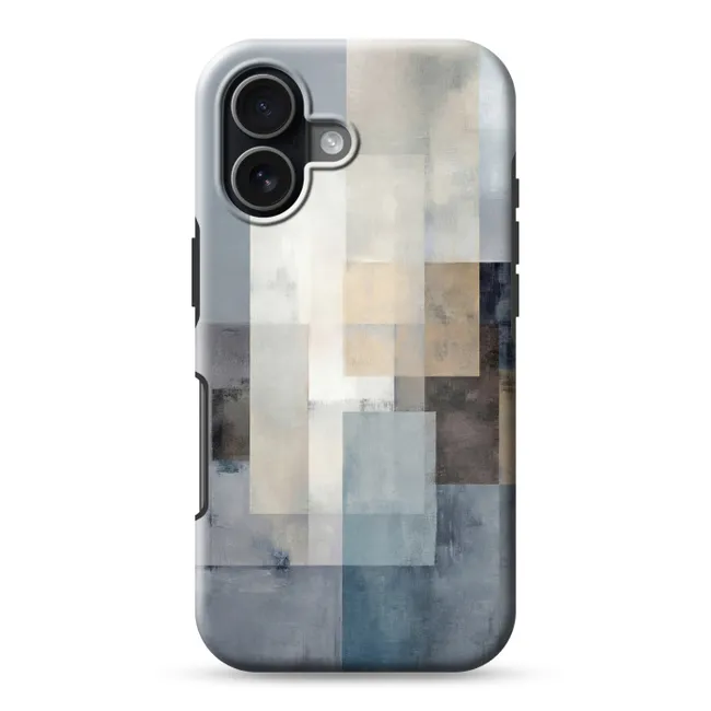 Telefoonhoesje Toughcase - Rechthoeken - Abstract - Blauw