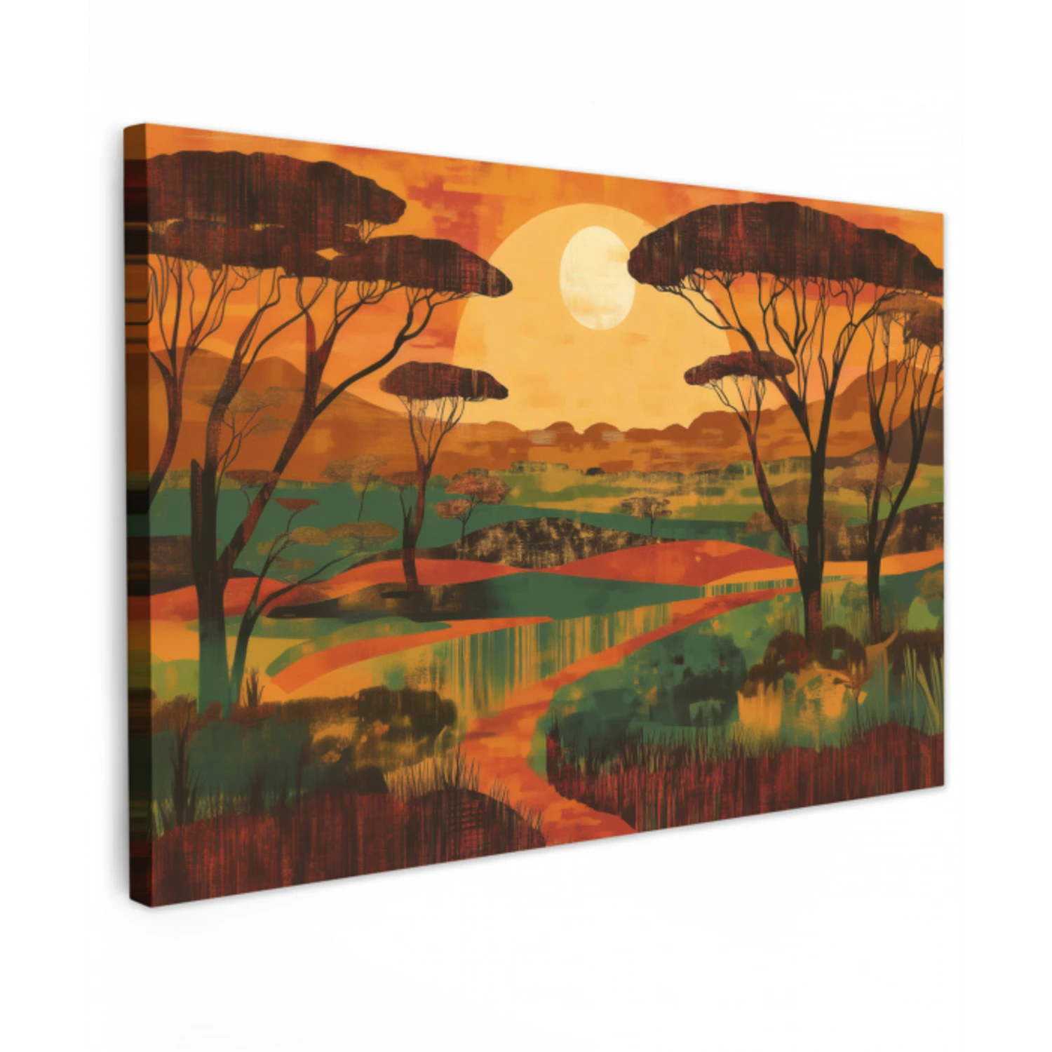 Landschap - Afrikaans - Zon canvas 2cm klein -z3d