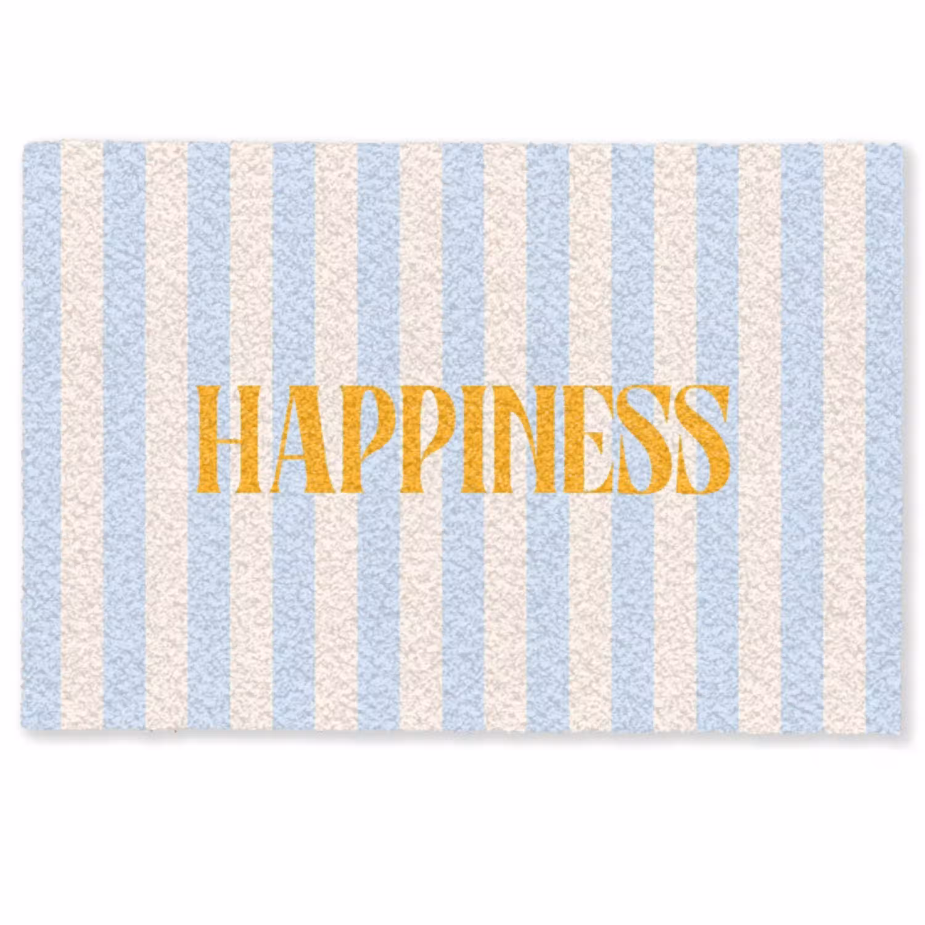 Oranje - Blauw - Strepen - Happiness Deurmat klein -zkaufland3d