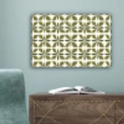 Botanisch - Retro - Groen canvas 2cm klein 34 -sfeer4