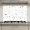 Terrazzo - Patroon - Wit - Neutraal keuken achterwand spatscherm klein 900 -3d_website