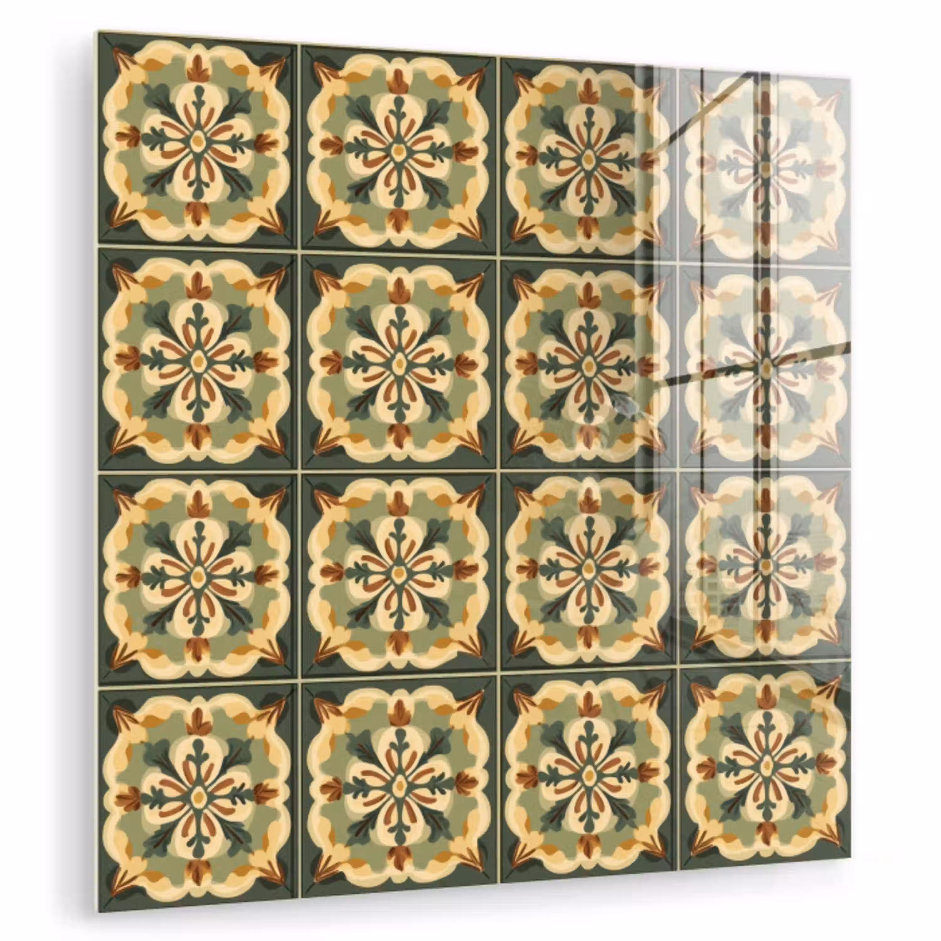Ornament - Patroon - Groen plexiglas 5mm klein 11 -zzzproduct_nieuw