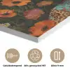 Vrouwen - Bloemen - Modern - Bril - Abstract PET vilt klein -closeup_NL