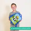 Wally werkbeer Kinderrugzak - Blauw middel -sfeer1_NL