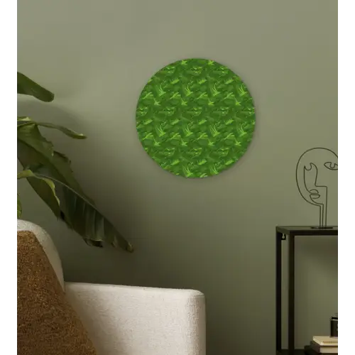 Groen - Vogels - Vleugels Wandcirkel plexiglas klein 852 -sfeer3