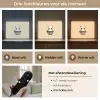 Panda - Beige - Minimalistisch Light Box met batterij (Wandlamp kind) middel -USP_lichtkleurNL