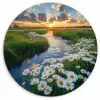 Beekje - Landschap - Margriet Wandcirkel kunststof plaat 5mm dik klein -3d