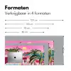Stad - Roze - Palmbomen Muismat XXL klein -sfeer5