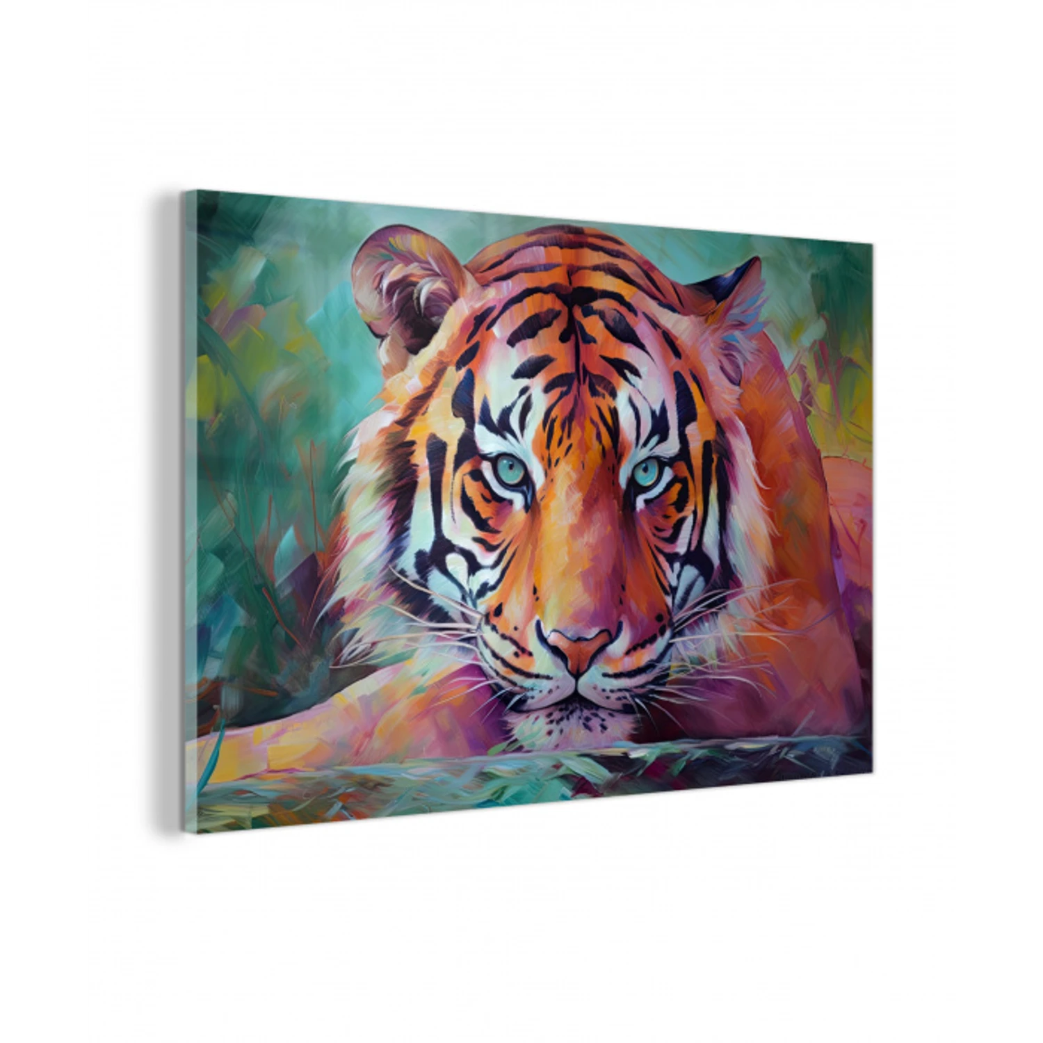 Tijger - Olieverf - Dieren - Kunst plexiglas 5mm klein -z3d