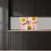 Eieren - Bloem - Roze keuken achterwand 2 middel -sfeer1