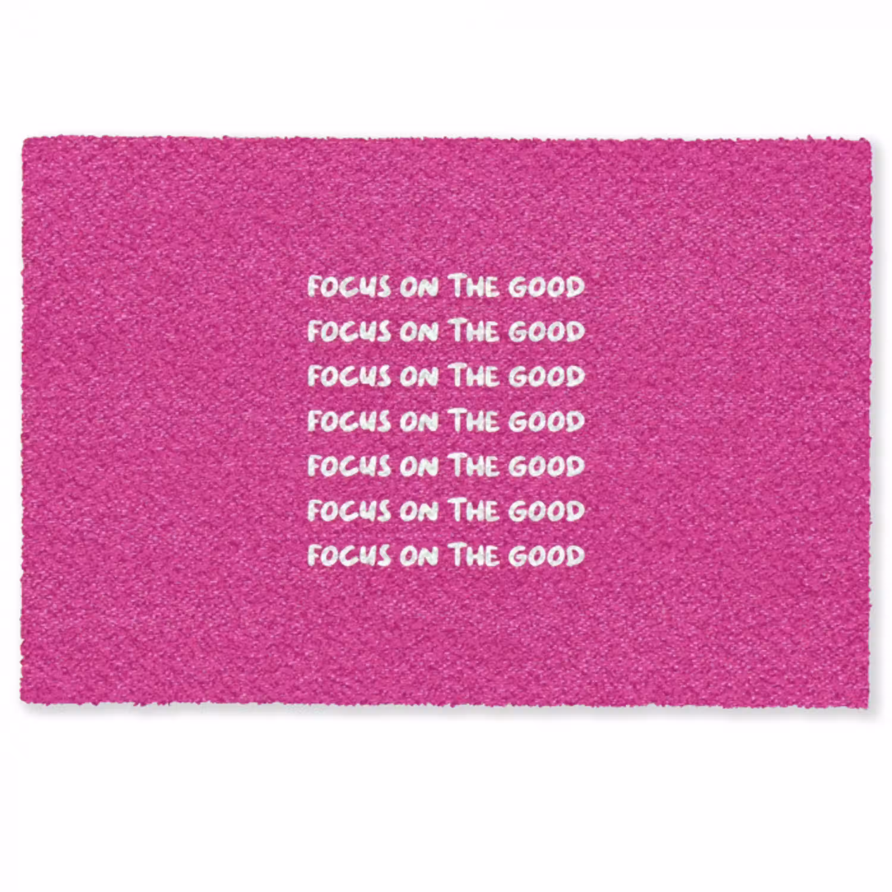 Focus on the good - Roze - wit Deurmat klein -zkaufland3d