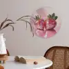 Disco - Fruit - Glitter - Strawberry Akoestische PET Vilt - Rond klein -sfeer3