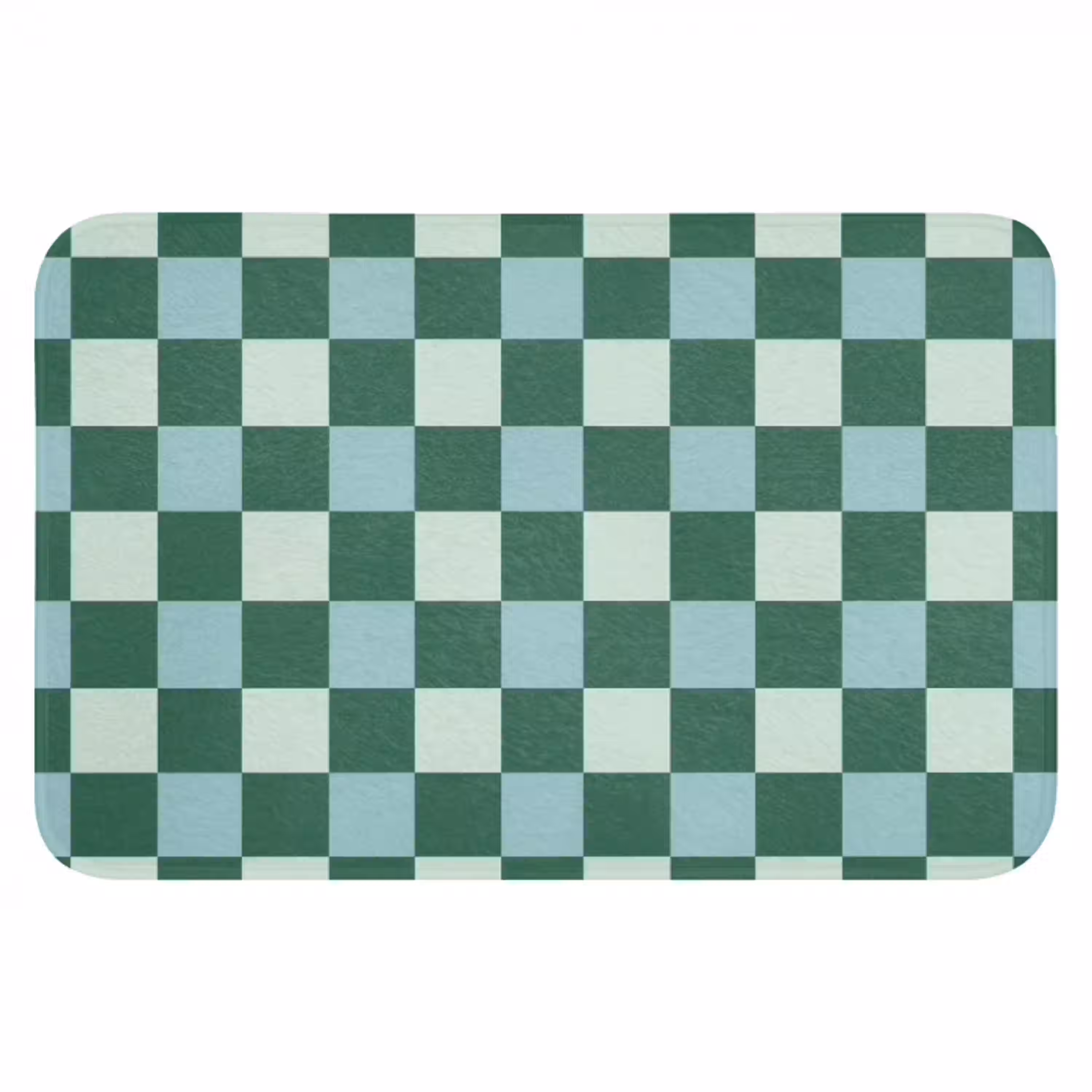 Schaakbord - Klassiek - Groen Badmat klein 997 -3d