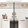 Hart - Design - Geometrie - Patroon keuken achterwand 2 middel 871 -voor-na2_NL