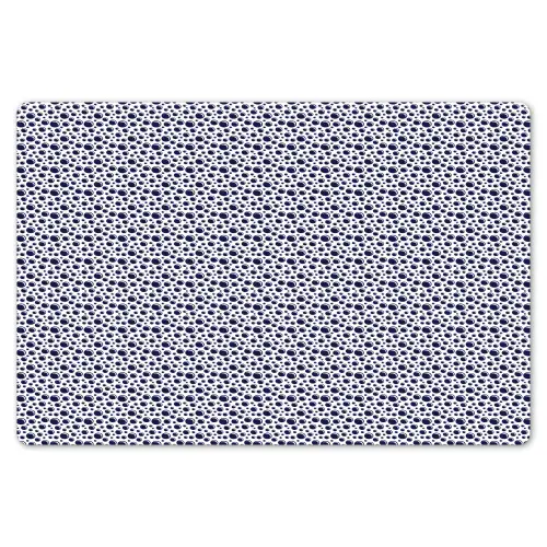 Oceaan - Bubbel - Blauw - Wit Placemat vinyl groot 368 -zzsfeer1_Kitchenyeah-website