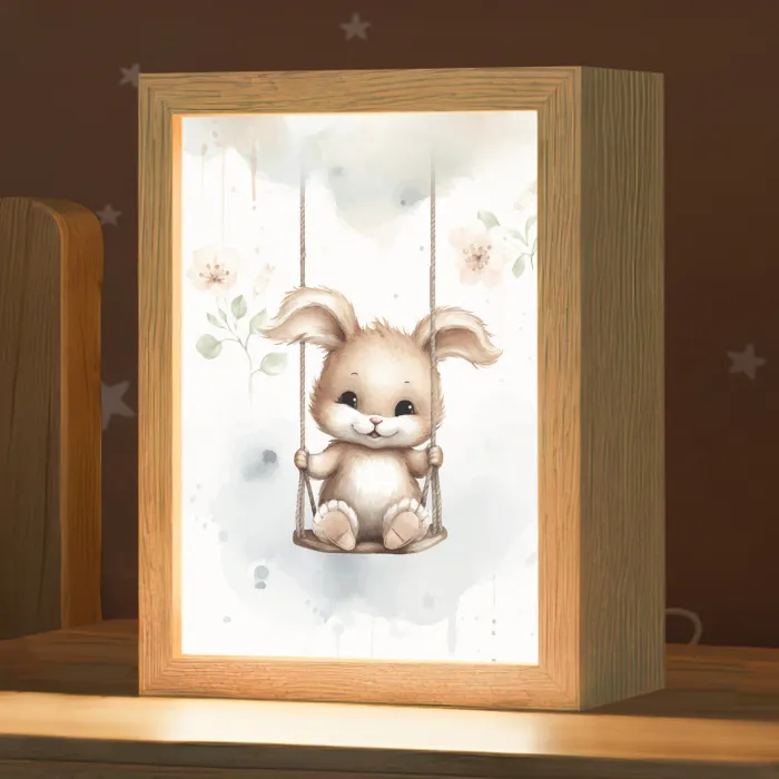 Konijn - Baby dier - Kinderen Light Box met kabel klein -zzz_3d_website