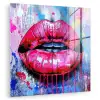Graffiti - Lippen - Felroze - Geschilderd plexiglas 5mm klein -zzzproduct_nieuw