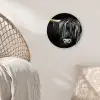 Schotse hooglander - Goud - Vacht - Dieren - Koe Wandcirkel kunststof plaat 5mm dik klein -sfeer5