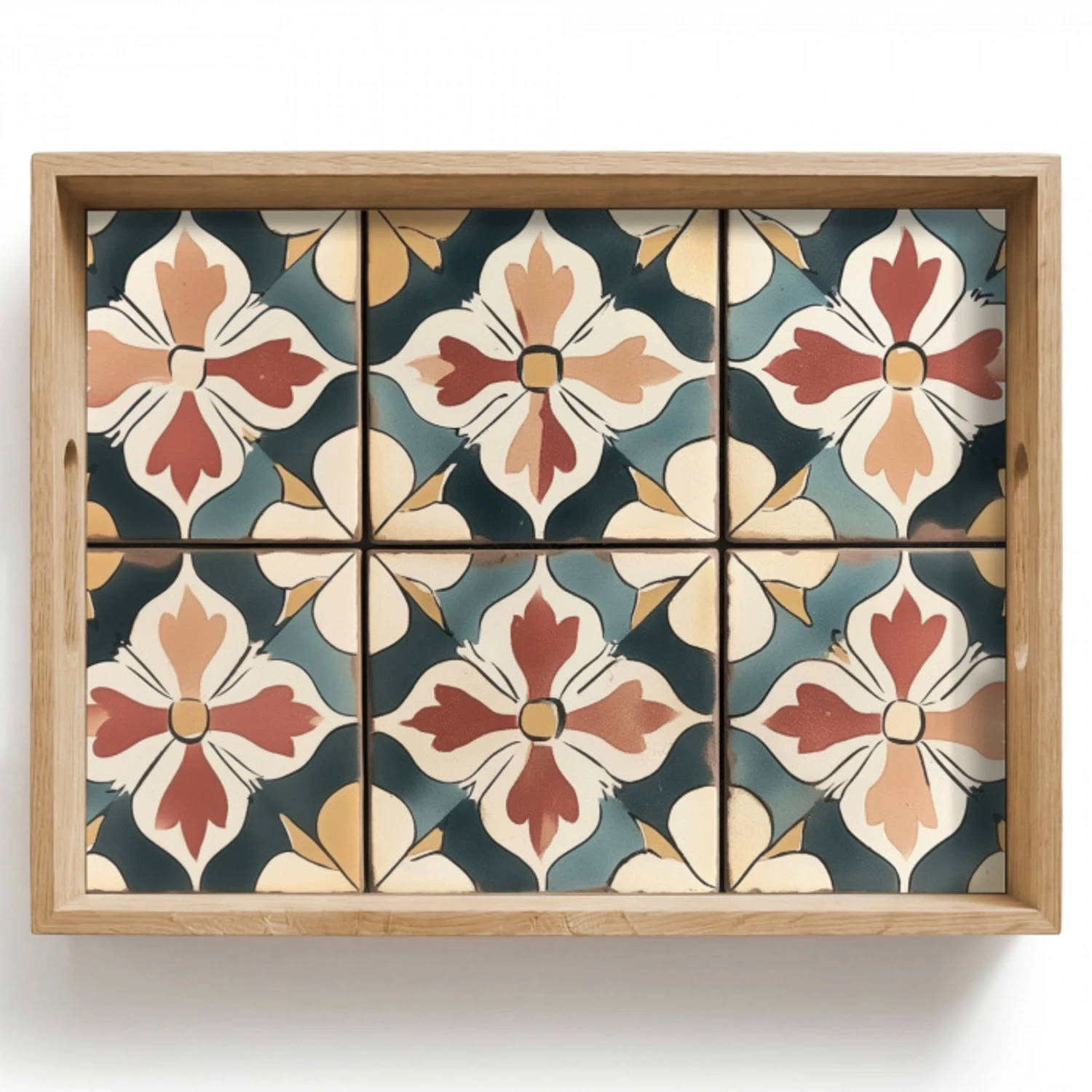 Decoratie - Tegels - Spaans - Vintage Dienblad Rechthoek middel -z3d_shopping