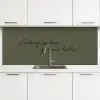 Cooking is love you can taste keuken achterwand 2 middel -3d