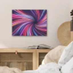 Abstract - Swirl - Futuristic - Neon PET vilt klein -sfeer3