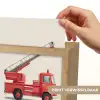 Illustratie - Brandweer - Rood - Minimalistisch Light Box met kabel (Kinderlampje) klein -USP_websiteprintNL