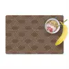 Bruin - Lijnen - Patroon Placemat vinyl groot 368 -zzzproduct_Kitchenyeah-website