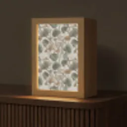 Elegant - Bladeren - Groen Light Box met kabel (Tafellamp) klein 925 -z3d_website