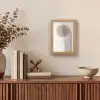 Minimalistisch - Cirkel - Lichtgrijs Light Box met kabel (Tafellamp) klein -sfeer2