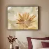 Paardenbloem - Beige - Abstract - Modern - Natuur Textielframe zwart klein -sfeer1